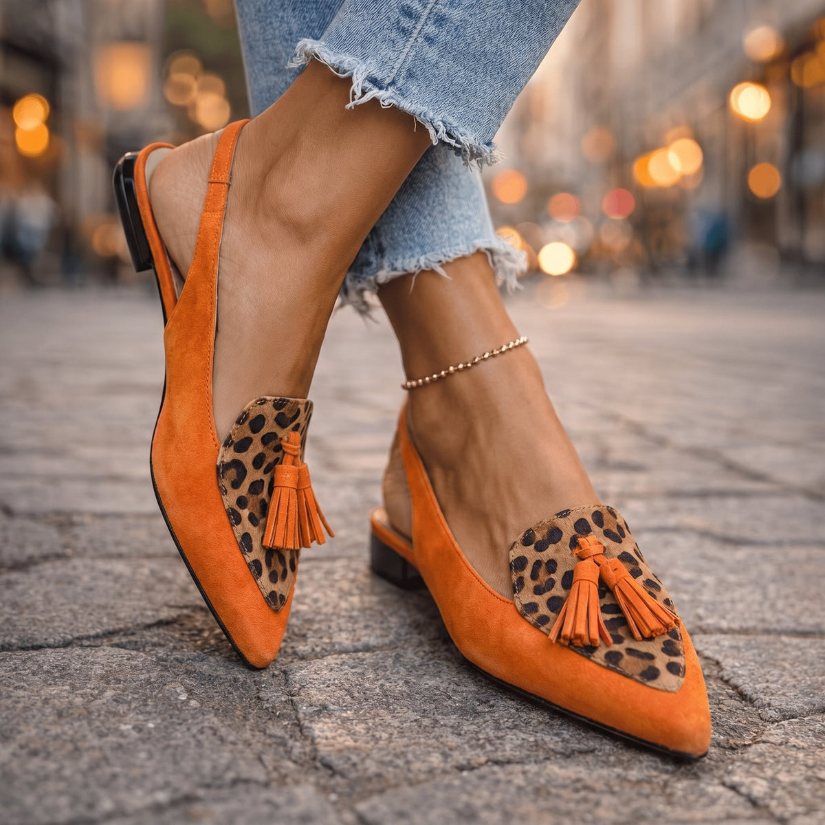 Amélie | Women's Fringe Strap Sandals