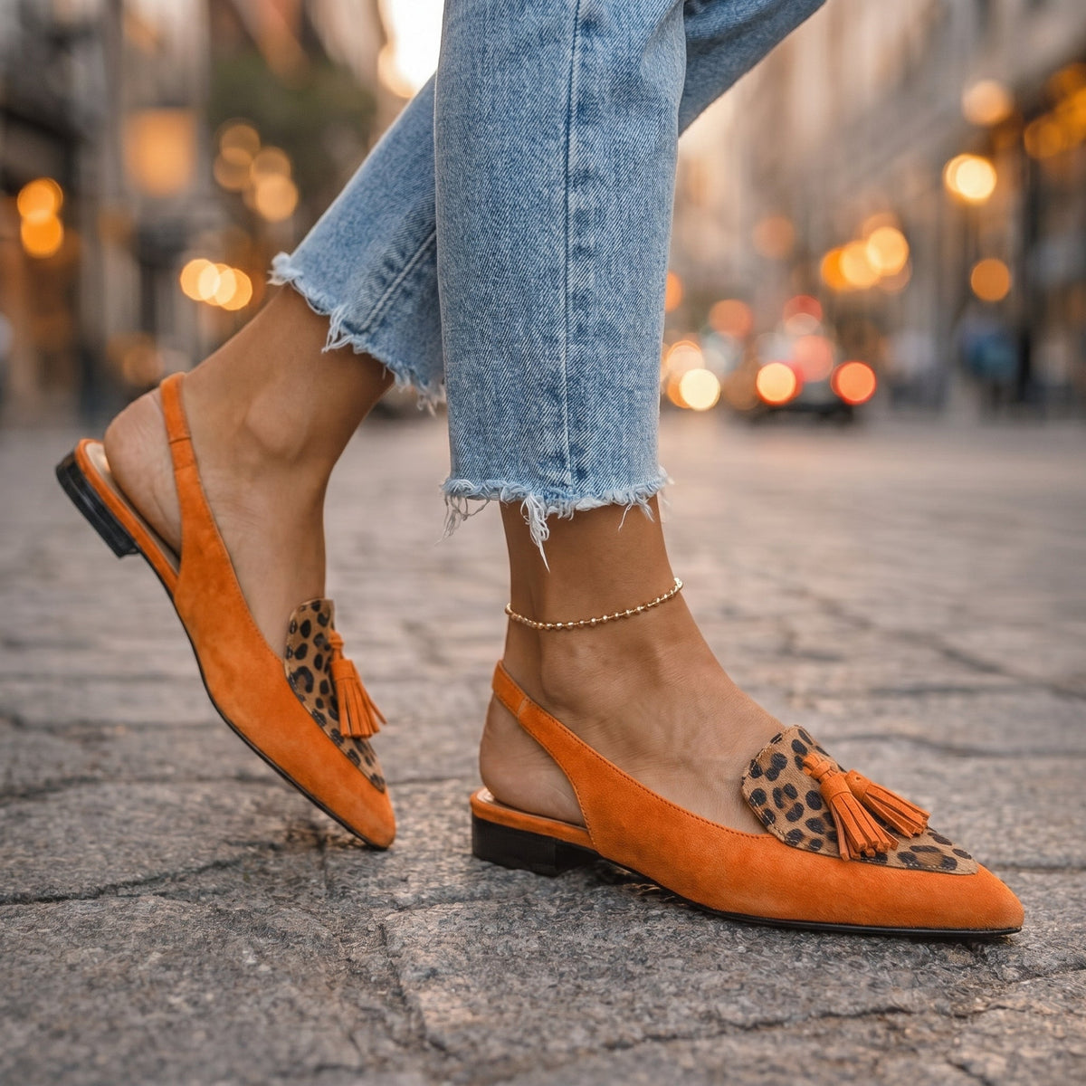 Amélie | Women's Fringe Strap Sandals
