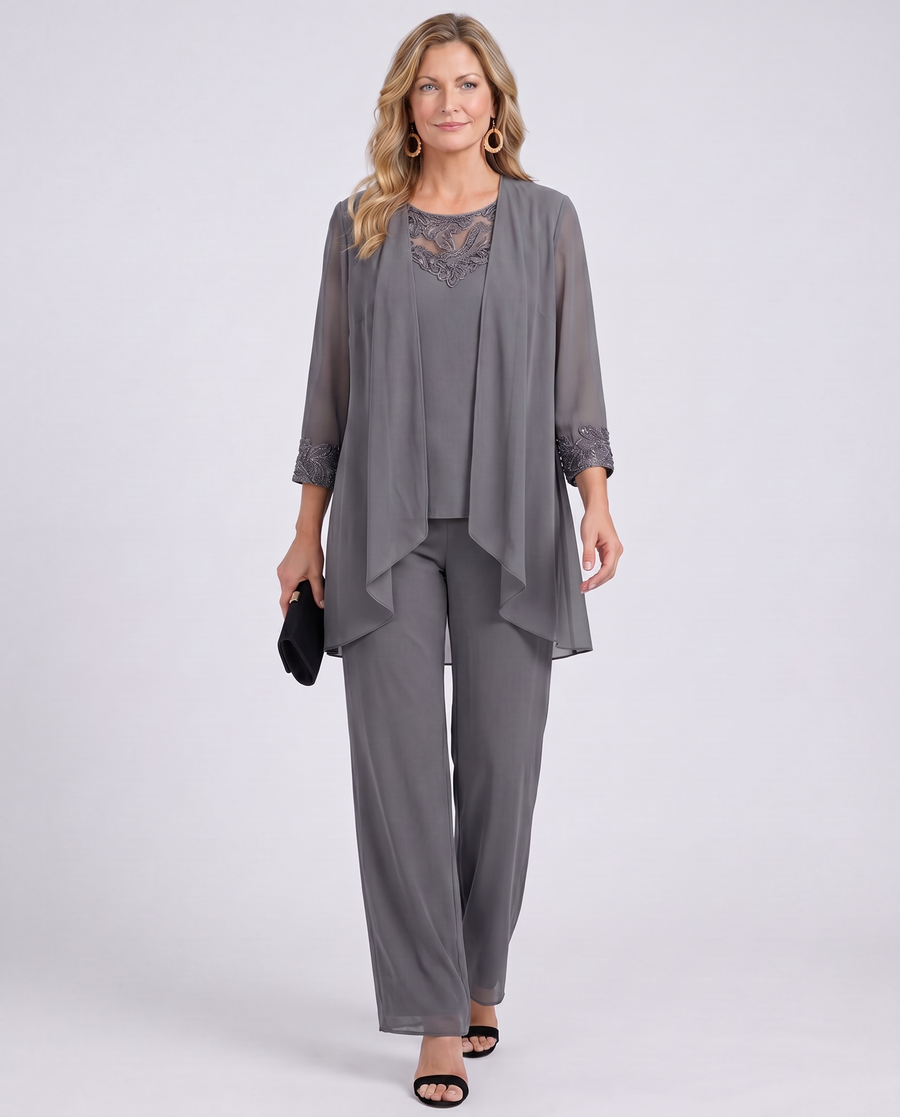 Lillie™ - Minimalistische stijl klassieke drie-delige set