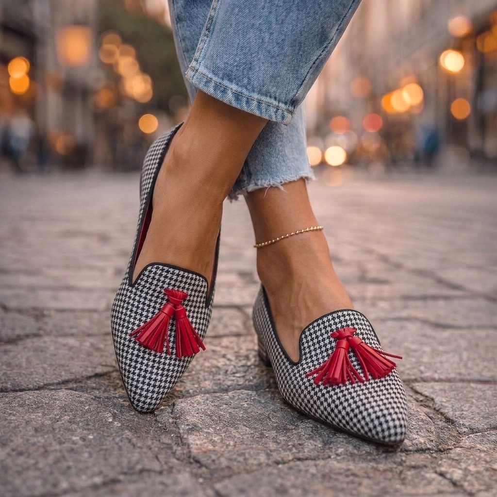 Linda | Pointed Slip-On Flats