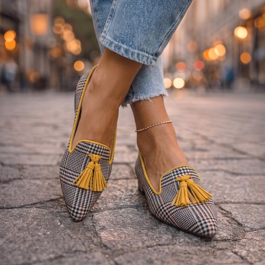 Linda | Pointed Slip-On Flats
