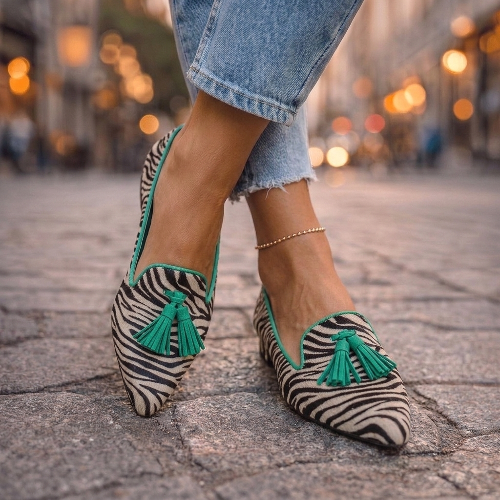 Linda | Pointed Slip-On Flats
