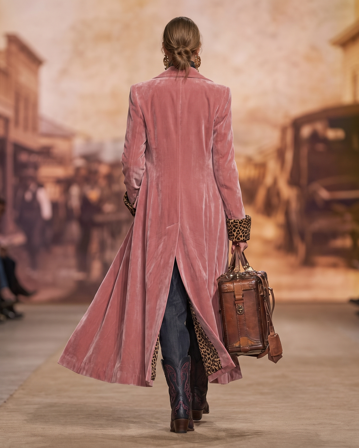 Madison | Long Velvet Tailored Coat