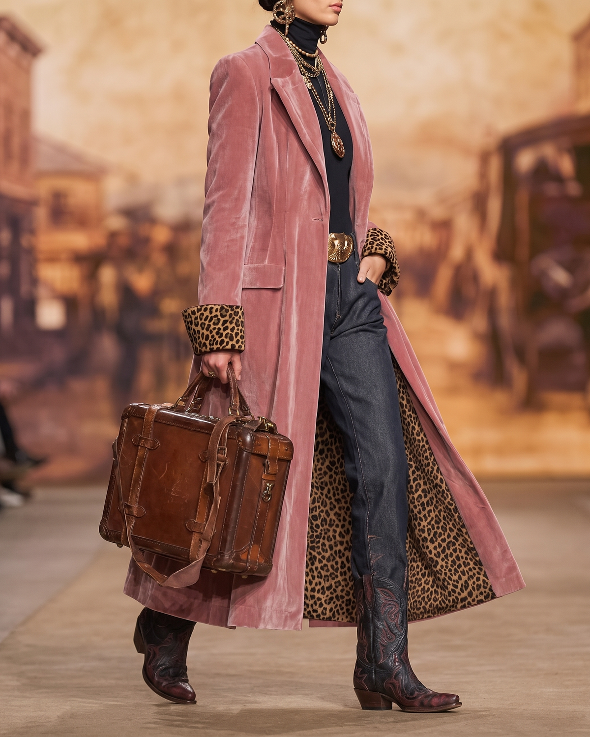 Madison | Long Velvet Tailored Coat