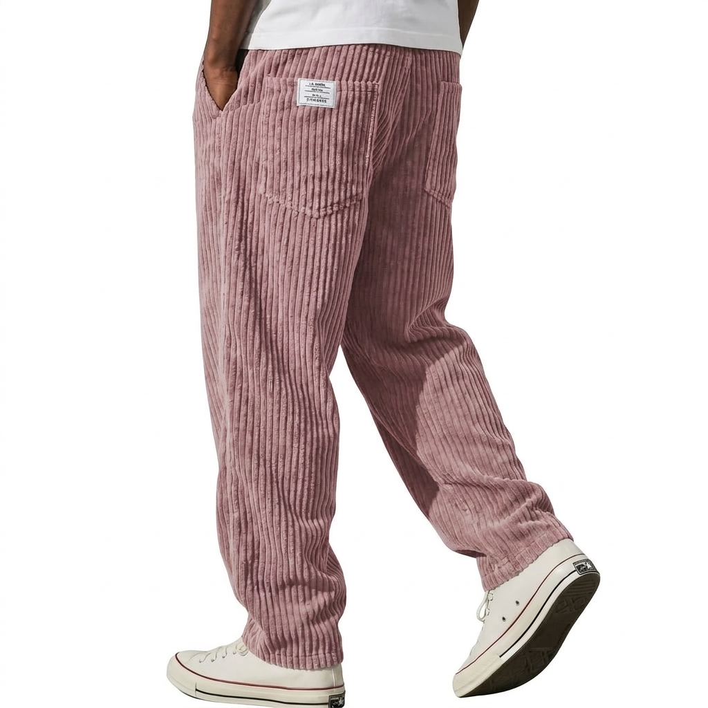 Varel | Men’s Corduroy Pants with Elastic Waist