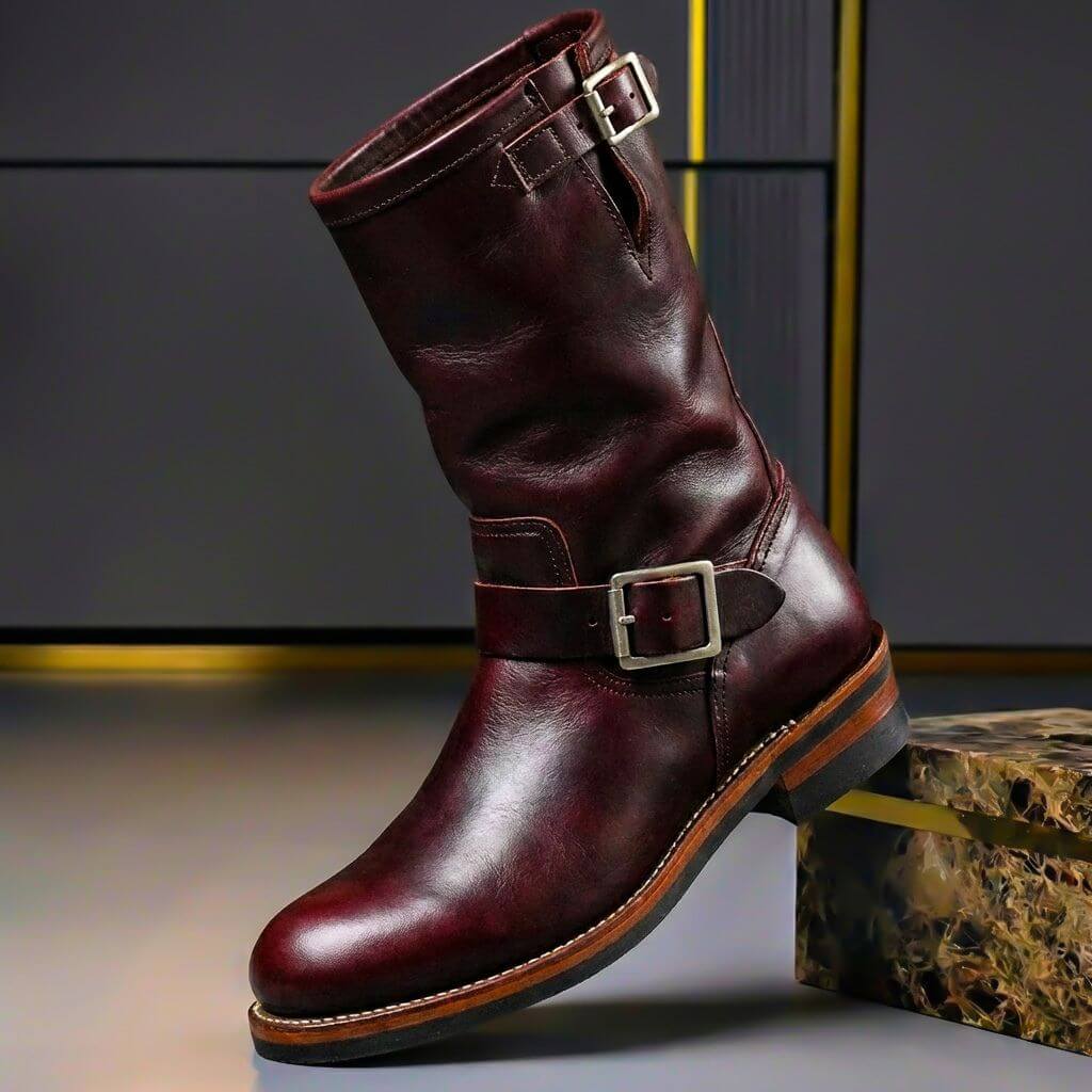 William | Men's Vintage Buckle Boots