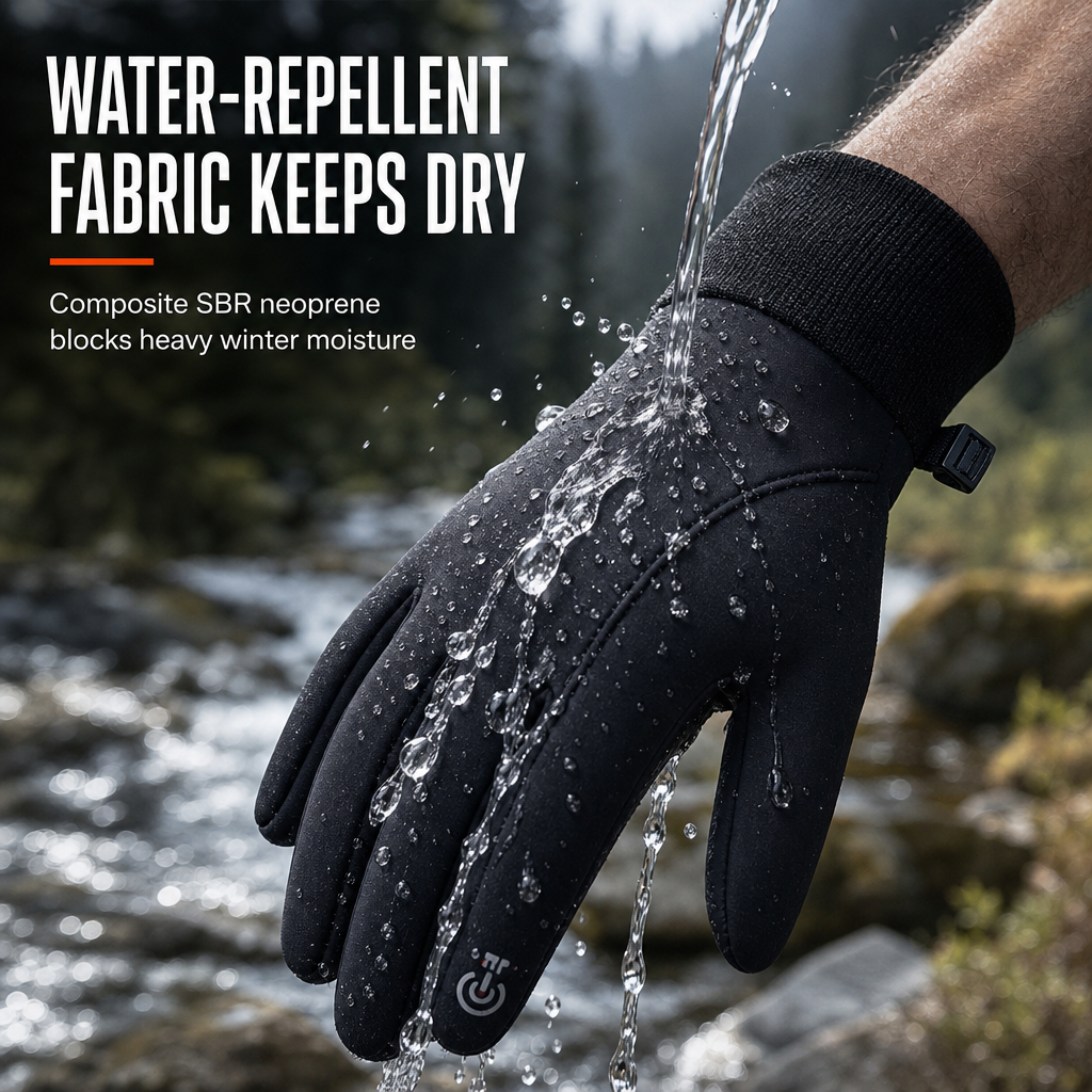 ❄️🧤 It’s like your hands are in a warm bubble! Thermal fleece, water-repellent, windproof, non-slip, and touchscreen. For every winter activity.