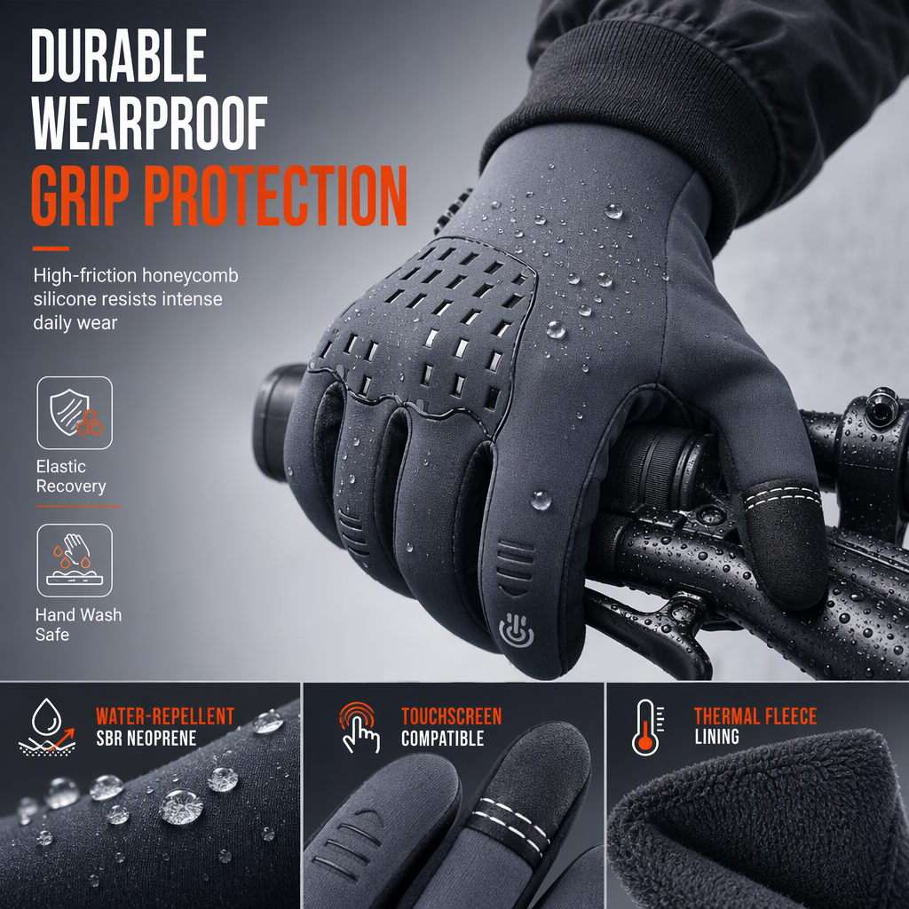 ❄️🧤 It’s like your hands are in a warm bubble! Thermal fleece, water-repellent, windproof, non-slip, and touchscreen. For every winter activity.