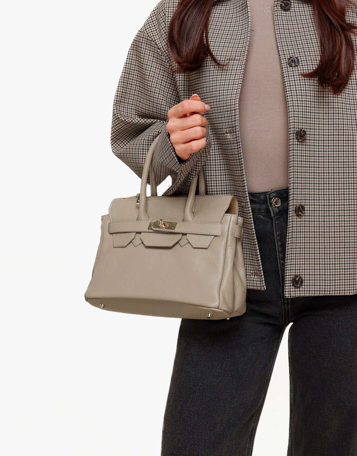 Kelly | Mid-Size Crossbody Bag with Gold Details