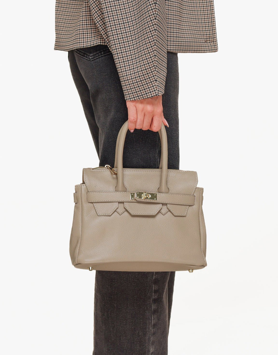Kelly | Mid-Size Crossbody Bag with Gold Details