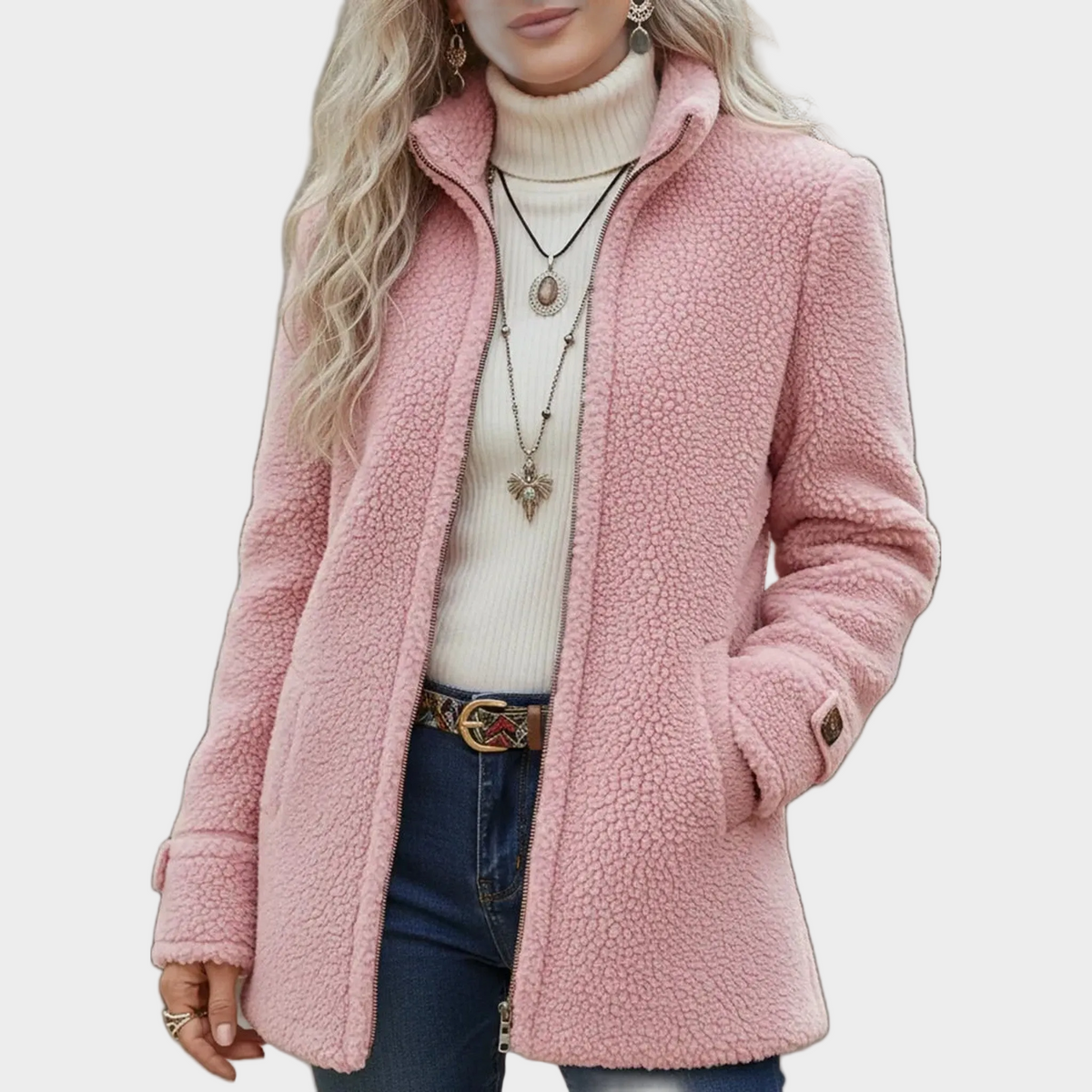 Cassandra | Soft and Elegant Zip-Up Jacket