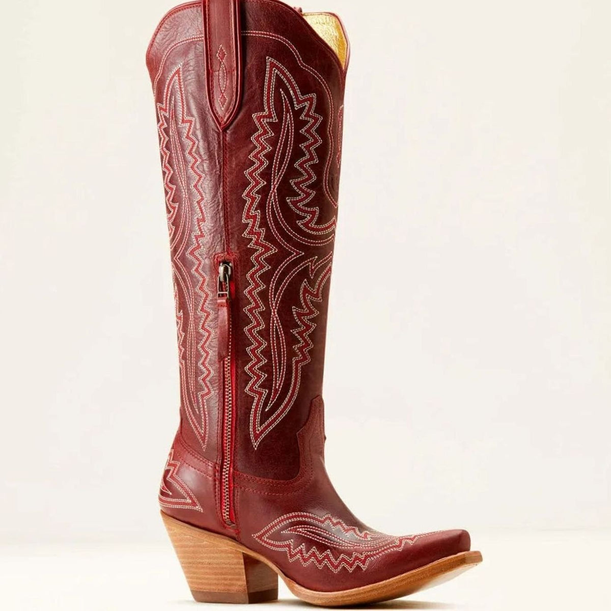 Camila | Women's Embroidered Pointed-Toe Cuban Heel Tall Cowboy Boots